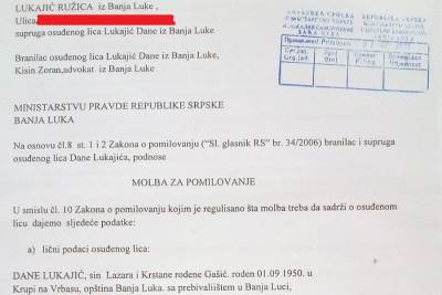  Od predsjednice RS zatraženo pomilovanje za pukovnika Danu Lukajića 