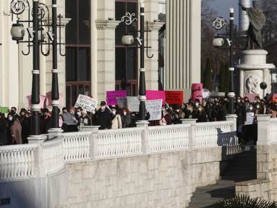  Makedonke na ulicama: Protest zbog "javne sobe", porno-grupe na aplikaciji Telegram (FOTO) 