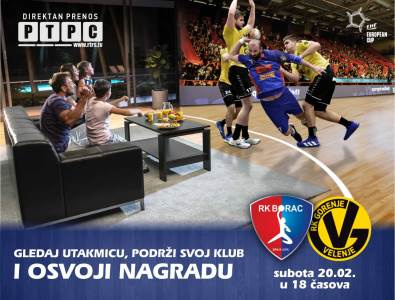  EHF Evropski kup Borac Gorenje nagradna igra navijači 