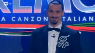  Kakav hit! Ibrahimović na Sanremu uz pjesmu Nade Topčagić! Kakav doček za Zlatana na festivalu! 