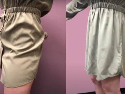  Super trikovi: Kada se suknja lijepi za čarape - 2 stvari provjereno pomažu! 