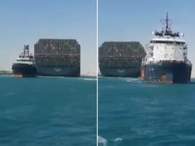  Snimci koje je čekao čitav svijet: Pogledajte kako je oslobođen Suecki kanal, uslijedilo je slavlje! 