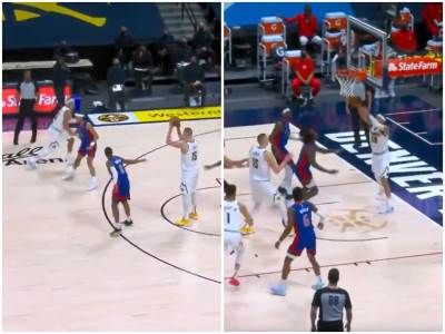  nikola jokić aron gordon akcija denver detroit 