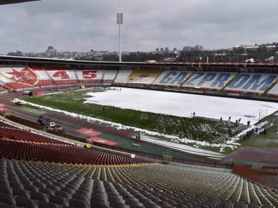  fk crvena zvezda saopštenje ne odgađamo utakmice zbog snijega  