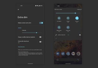  extra dim android 12 tamni režim dark mode 