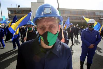  protest rudara u Sarajevu 