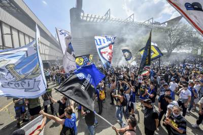  inter navijači proslava titule 