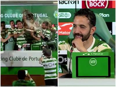  sporting titula poslije 19 godina igrači okupali trenera 