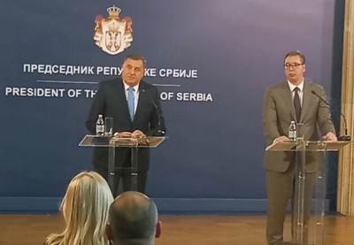  Dodik o visokom predstavniku, nakon sastanka sa Vučićem 