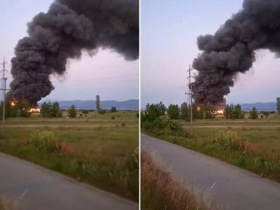  Ogroman požar kod Niša: Odjekuju snažne eksplozije, cijeli grad u dimu! VIDEO 