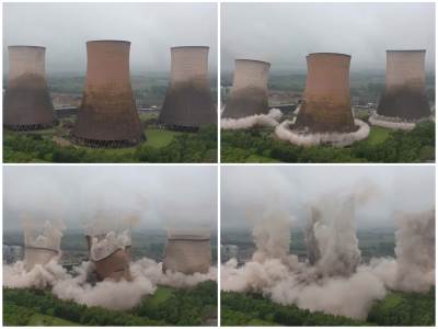  Rušenje termoelektrane Engleska video 
