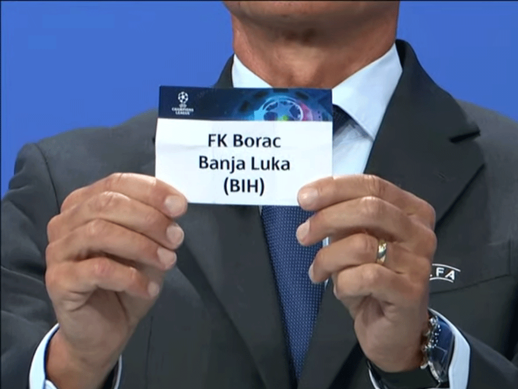  fk borac podgrupa žrijeb za 2. kolo kvalifikacija za ligu šampiona 