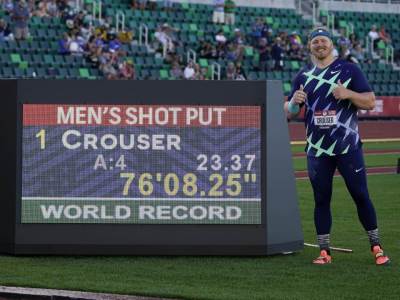  američki olimpijac novi svjetski rekorder u bacio kuglu 22,37 metara 