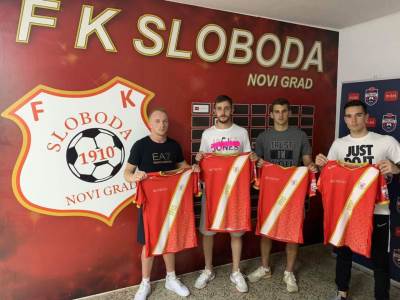  pojačanja fk sloboda novi grad mahir mehić, miloš sadžak, mile kovačević, nenad rašević 