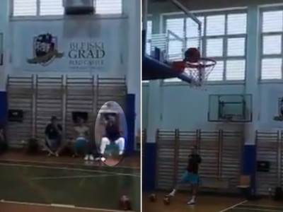  luka dončić koš sa klupe 