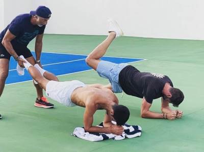  đoković jarić olimpijske igre trening 