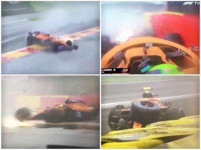  lando noris udes u belgiji formula 1 