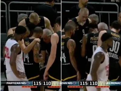  kk partizan obradović crta akciju košarkaš monaka špijunira 