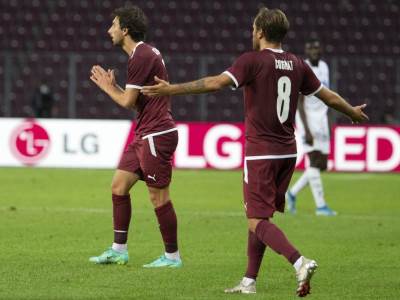  Miroslav Stevanović tri asistencije Servet - Sent Galen 5:1 