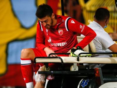  fk crvena zvezda milan pavkov povreda pred Bragu i Partizan 
