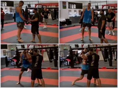  nikola jokić mma trening  