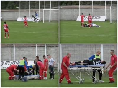  strašna povreda golmana radničkog iz sremske mitrovice 