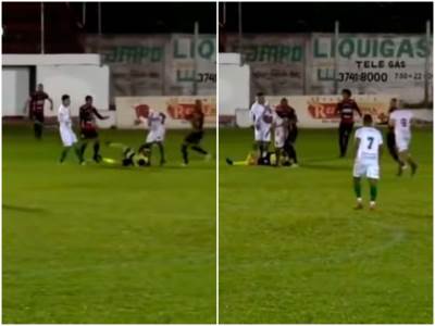  brazil fudbaler šutirao sudiju u glavu  