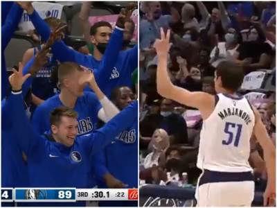  boban marjanović dvije trojke za 20 sekundi  