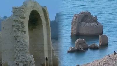 Prizor koji se rijetko viđa: Iz jezera kod Knina izronile zidine starog srpskog manastira 