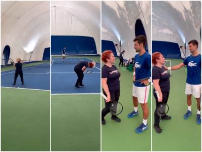 navijačica džuli igrala tenis sa đokovićem 