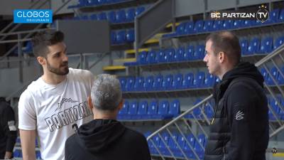  Novica Veličković posjetio KK Partizan na treningu u Pioniru 