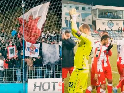  delije podrška igračima nakon poraza u surdulici  