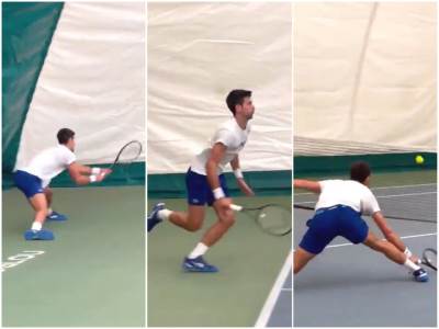  trening novak đoković danil medvedev didije dešan 