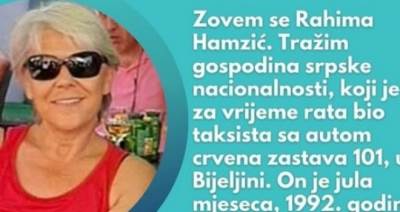  Neizmjerno zahvalna! Rahima traži čovjeka koji ju je spasio '92... 