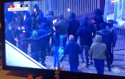  alkmar -nac navijači antivakseri upali na teren 