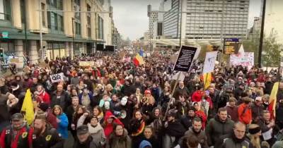  Protest Belgija kovid mjere 