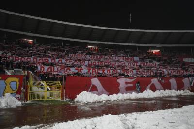  samo 4.286 gledalaca na utakmici crvena zvezda - radnik surdulica 
