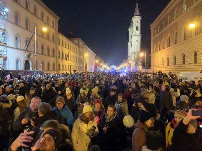  Protest protiv restrikcija u Njemačkoj 