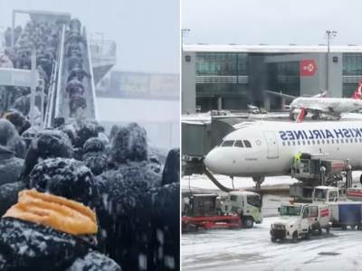  Snijeg i led okovali aerodrom u Istanbulu, Sarajlija spasio putnike: Sedam sati proveli zarobljeni u avionu 