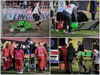  fk partizan povreda golmana popovića  