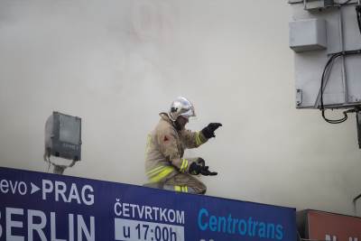  Požar na autobuskoj stanici u Sarajevu 