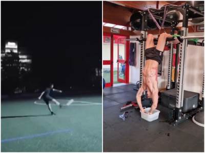  Zlatan-Ibrahimovic-trenira-po-mraku. 