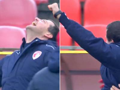  Radnički - Metalac 1:0, slavlje Nenad Lalatović VIDEO 