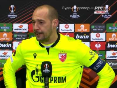  borjan poslije utakmice glazgov rendžers zvezda  