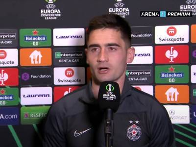  saša zdjelar poslije utakmice fejnord partizan  