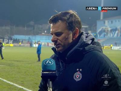  Stanojević nakon pobjede Partizana nad Radnikom 