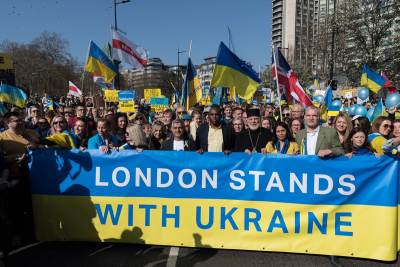  Prtotesti u Londonu protiv rata u Ukrajini 