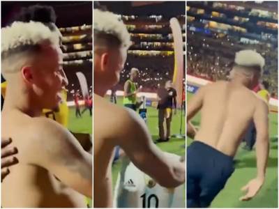  Bajron Kastiljo slavio nakon što mu je Mesi dao dres 