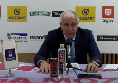  Željko Obradović nakon pobjede Partizana nad Megom 