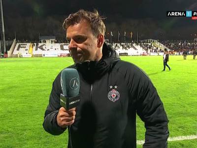  Aleksandar Stanojević poslije utakmice Čukarički Partizan Ne mogu da pričam stalno isto 